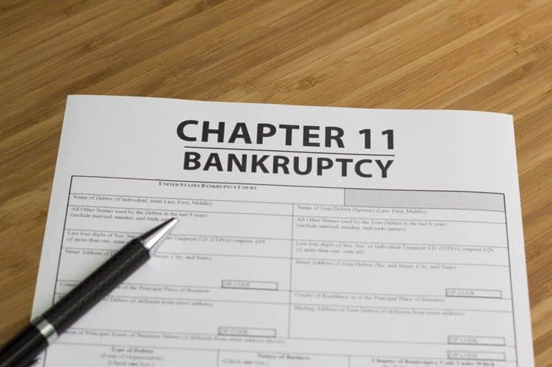 Chapter 11 Bankruptcy form 