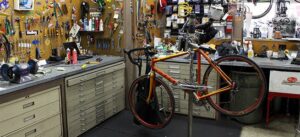 bicycle service with tools