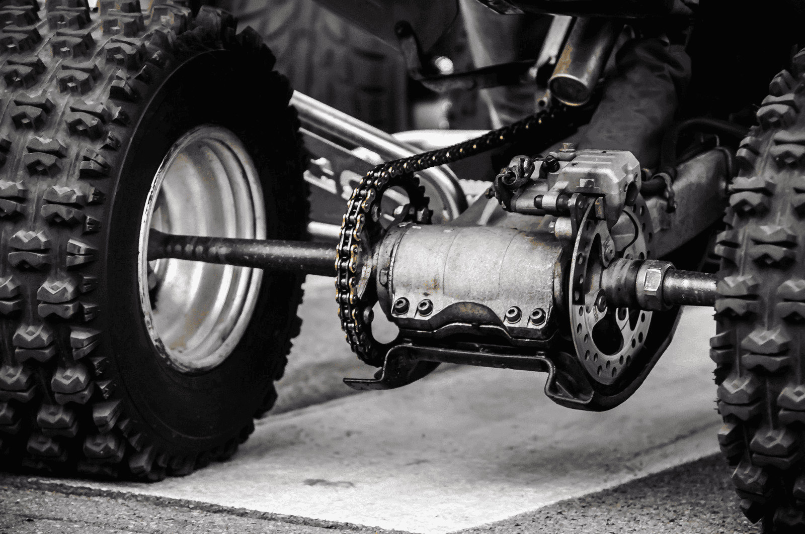 ATV with clutch kit upgrade
